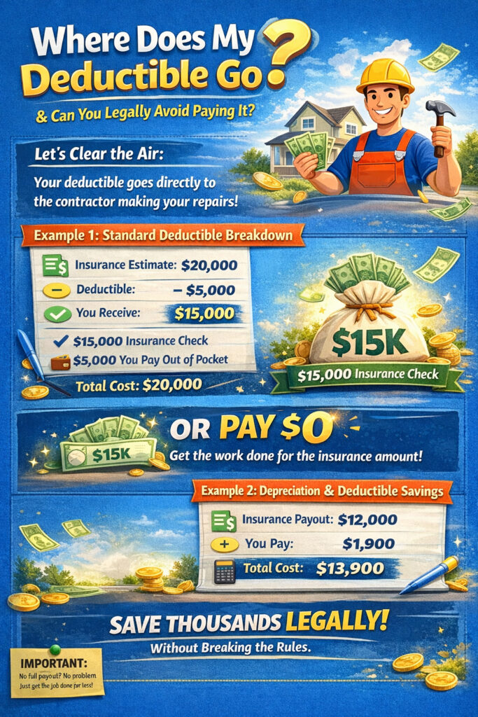 Make money from your deductible, legally!